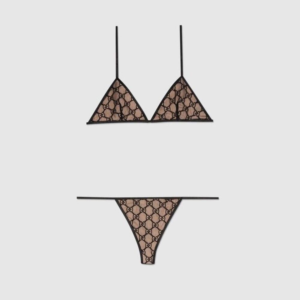 Gucci GG Tulle Lingerie Set Size XS NWT